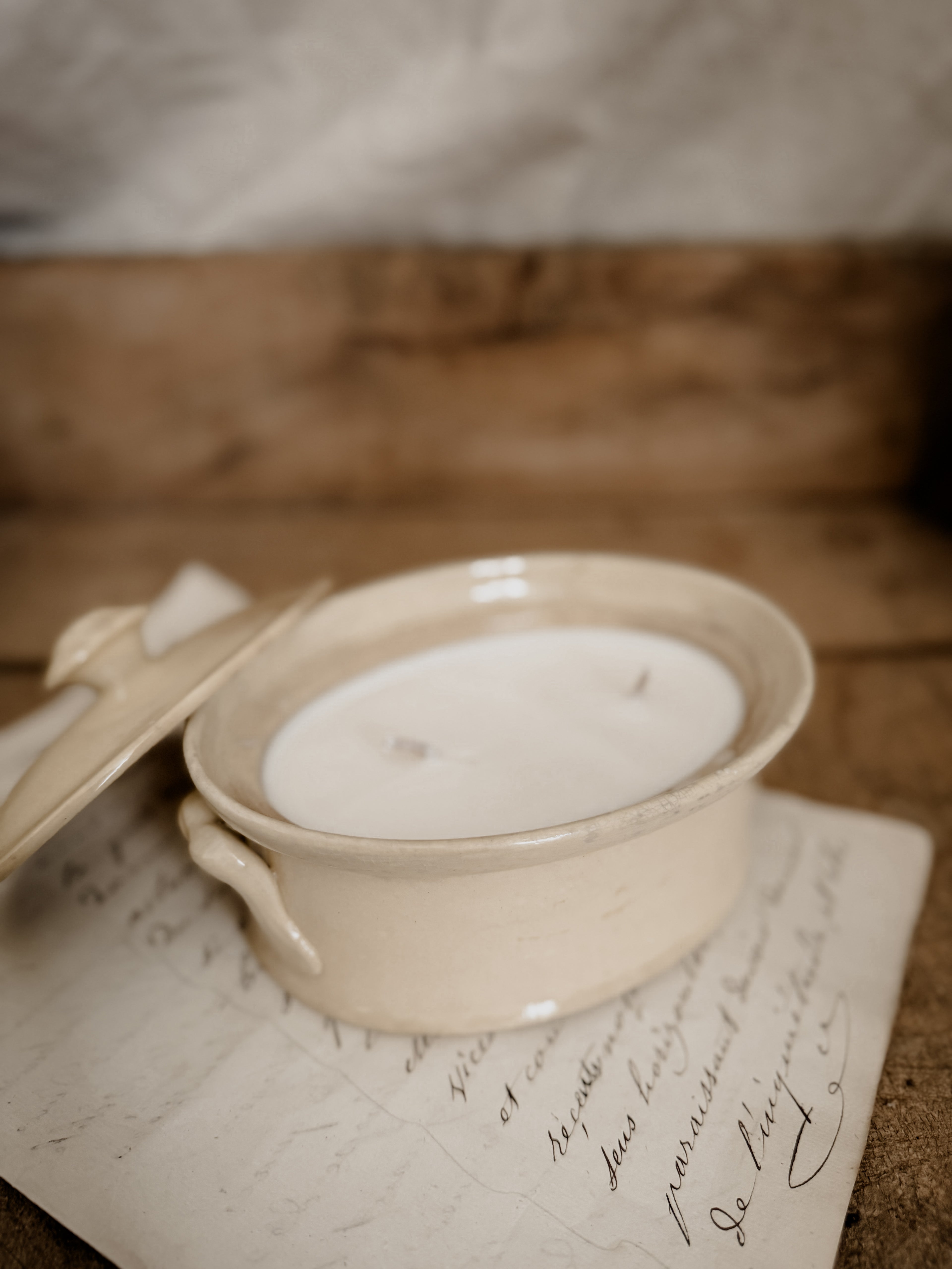The Found Orchard — Signature Candle Sarreguemines lidded tureen 18oz