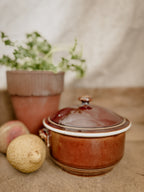 The Found Orchard — Signature Candle French Faience Soup Tureen Terre de Fer Bowl with Lid 22oz