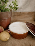 The Found Orchard — Signature Candle French Faience Soup Tureen Terre de Fer Bowl with Lid 22oz