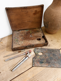 French painters box with 2 palettes